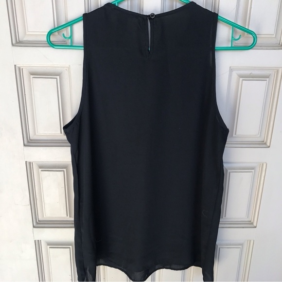 Forever 21 black creek pull over can keyhole back front pleat, embellished SzS - Picture 2 of 10